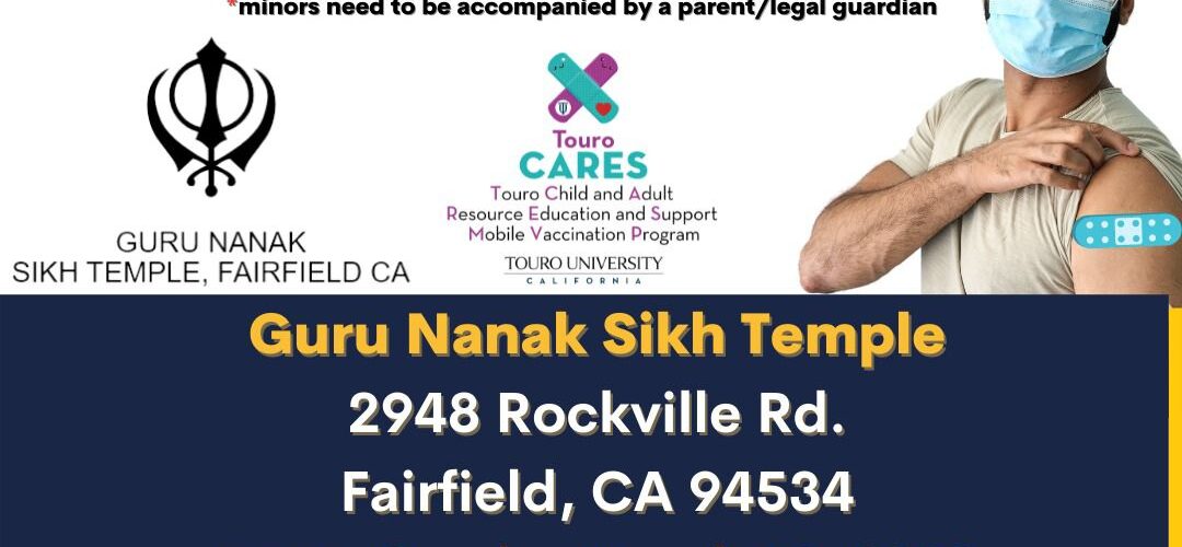 Free COVID-19 vaccine clinic at Guru Nanak Sikh Temple, Fairfield on March 13, 2022.