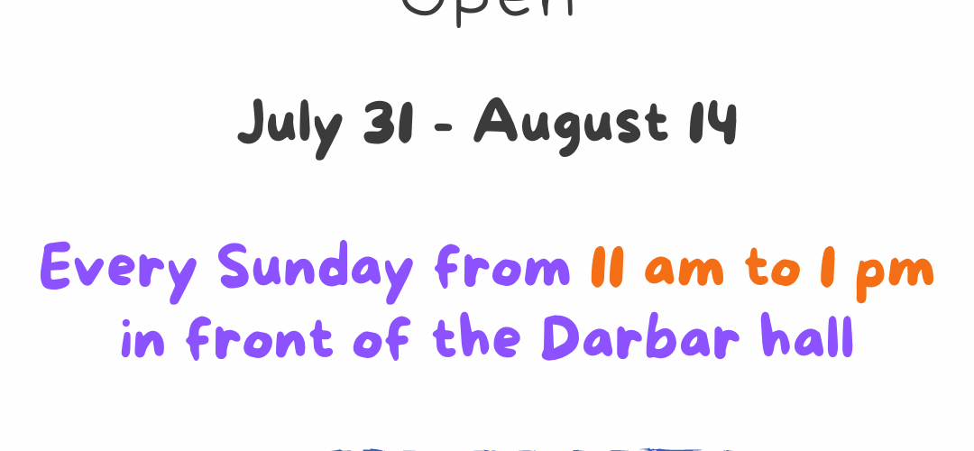 Punjabi School registration and session dates poster.