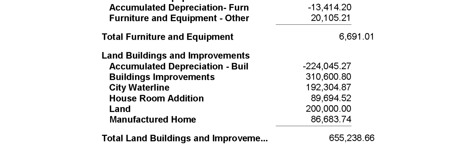 Balance sheet of Guru Nanak Sikh Temple.